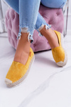 Yellow Suede slip-on Espadrilles Mariako