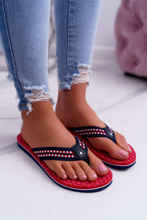 Women's Flip Flops Big Star DD274A252 Red