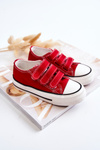 Children's Sneakers With Velcro Red Bernie