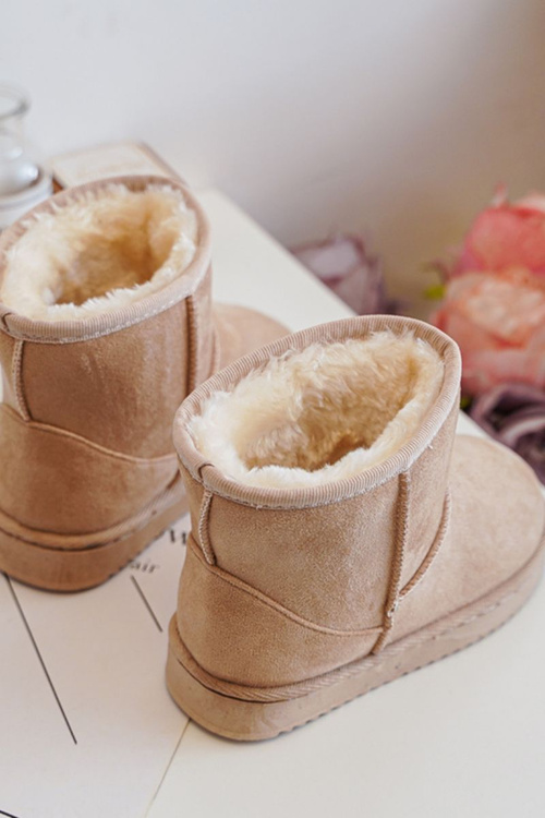 Children's Insulated Snow Boots Beige Gooby
