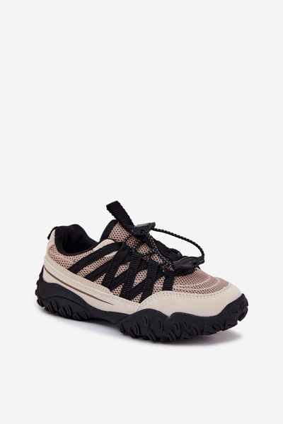 Dziecięce Sneakersy Ze Ściągaczem Beżowe Nanelita
