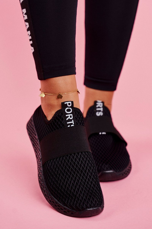 Women's Sport Shoes Slip On Black La Fiesta