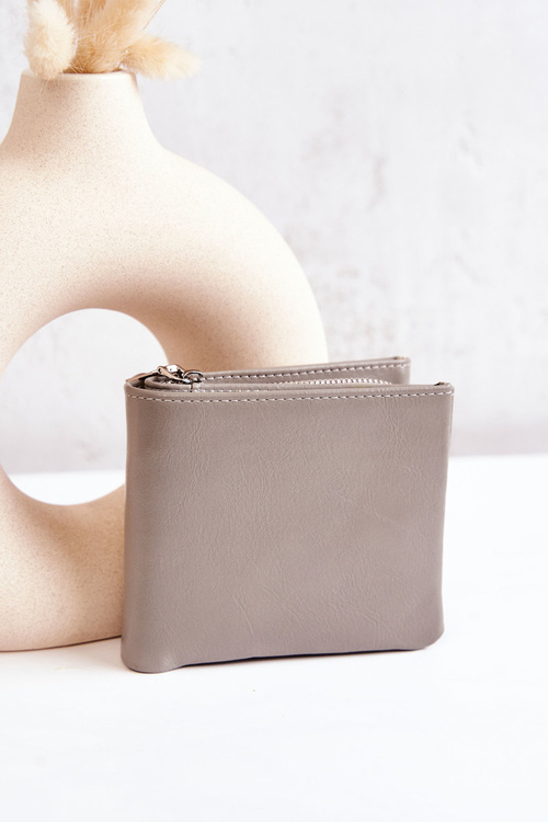 Small Wallet With Magnet Grey Damaris 
