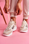 Sporty Women's Shoes Brocade Beige Paloma