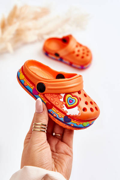 Children's Slippers Foam Crocs Orange Charie