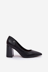 Elegant High Heel Shoes Black Vinceza 62220