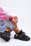 Sneakersy Wsuwane Modne Czarne Evolution NB597