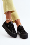 Damskie Trampki Platforma Czarne Lee Cooper LCW-24-31-2180