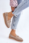 Women's Loafers On The Platform Beige Danny