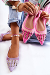 Women's Ballerinas With Studs Pink Kinley