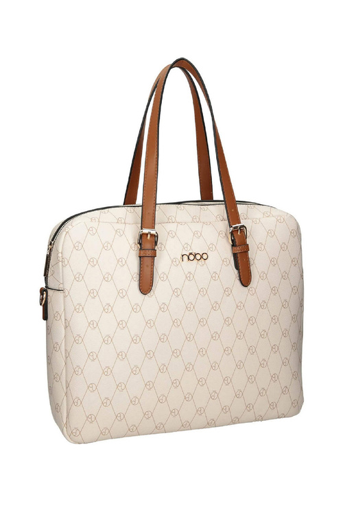 Torebka Duża Pojemna Jasnobeżowa NOBO M0420-CM00