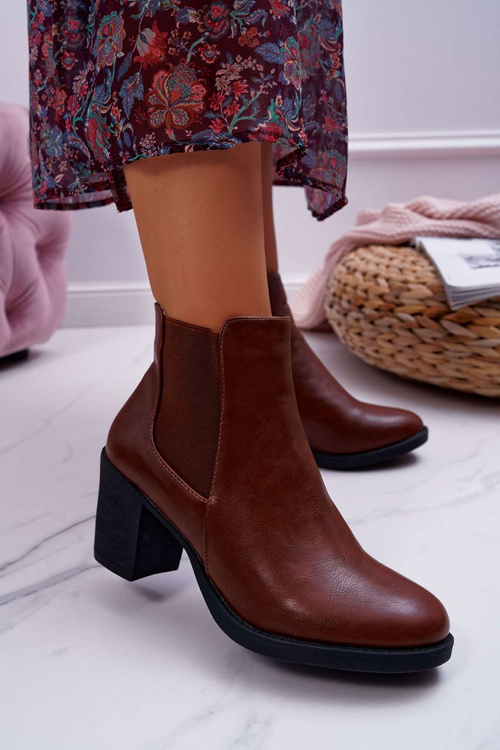 Women's Heeled Boots Brown Ergost