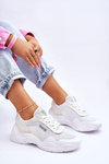 Buty Sportowe Damskie Materiałowe Białe Memory Foam System Big Star LL274A064 