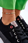 Trampki Damskie Platforma Czarne Cross Jeans LL2R4039 