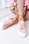 Women's Sneakers On A Platform Pink Big City Life
