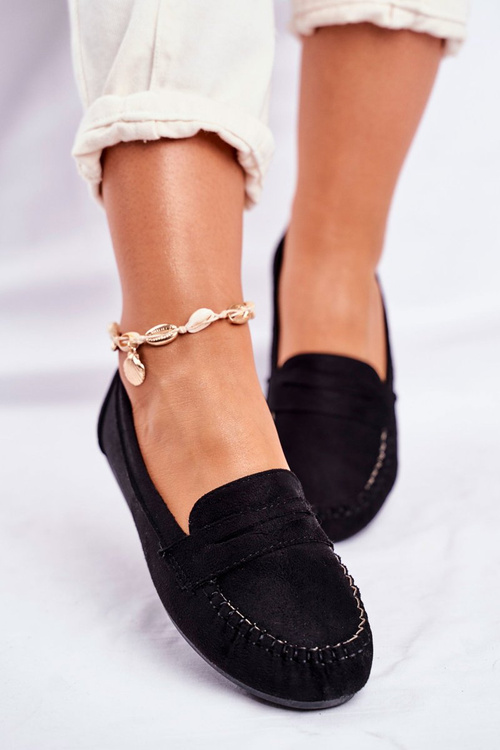 Women’s Loafers Material Black Panay