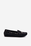Women's Moccasins in Eco Suede Black Anemilda