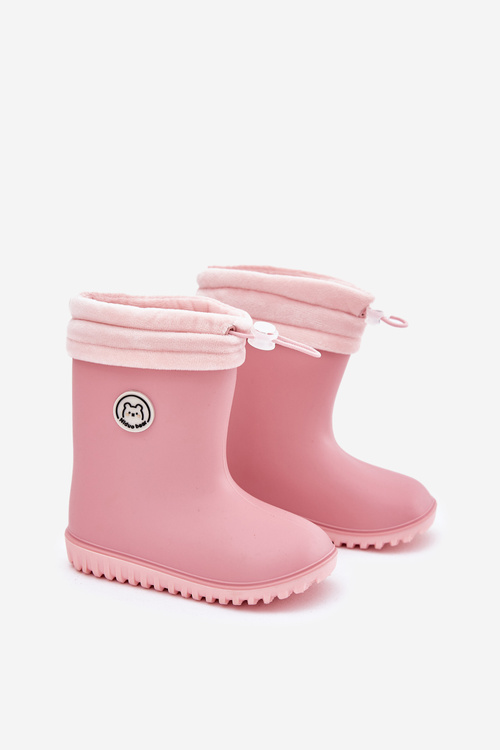 Children's rubber boots with insulation pink Odirisse