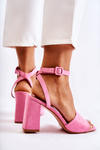 Fashionable Sandals On A Bar Fushia Salis
