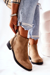 Women's boots suede Beige Numbero