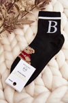 Women's Socks with Bear Black