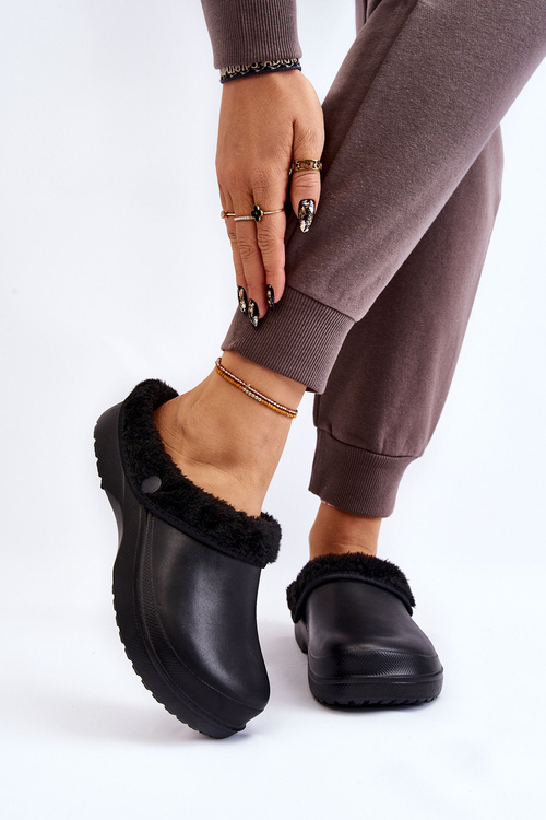 Women's Foam Warm Slippers Crocs Black Cova