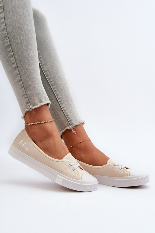 Trampki Tenisówki Damskie Beżowe Lee Cooper LCW-24-31-2728