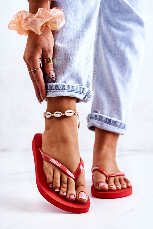 Women's Flip-flops Big Star JJ274A384 Red