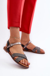 Flat Women's Sandals S.Barski MY923 Black