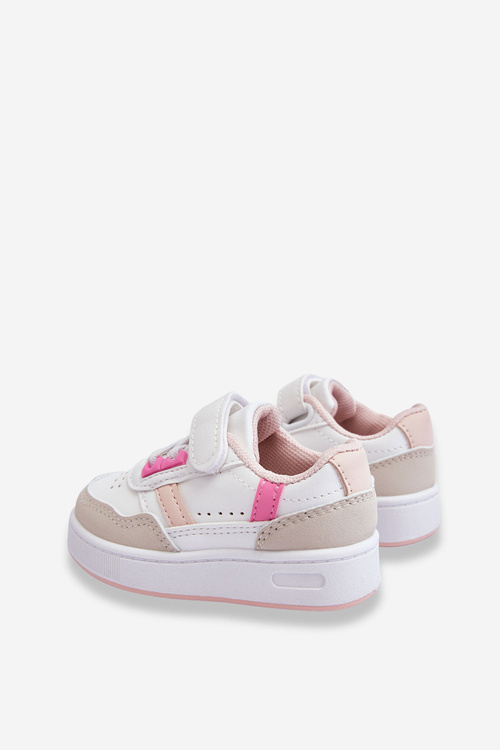 Classic Children's Sports Shoes White and Pink Marlin