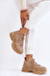 Women's Sock Slip-On Sports Shoes Beige Berna