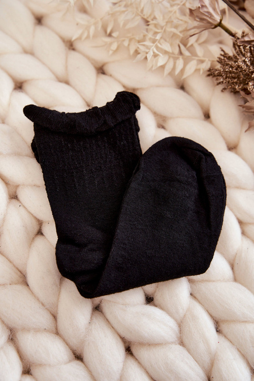 Women's Plain Socks With A Frill 5-Pack Multicolor