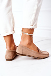 Women's Suede Loafers Light Brown Madelyn