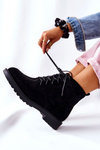 Classic Tiered Boots Black Melome