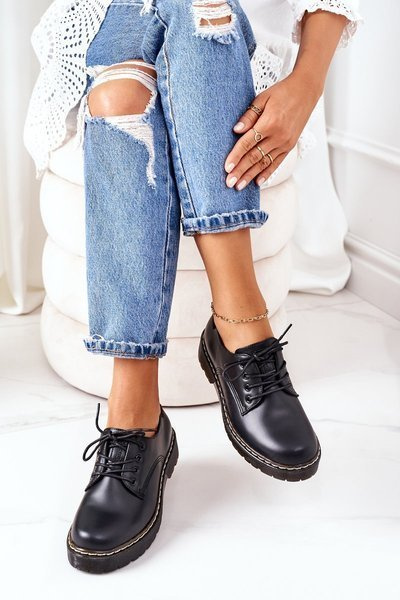 Leather Loafers Oxfords Big Star II274107 Black