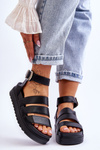 Sandals On A Massive Platform Black Lisbona