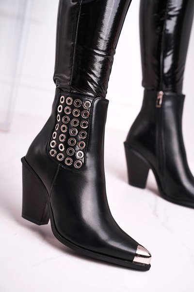 Women’s Boots Steel nose piece Black Only Time