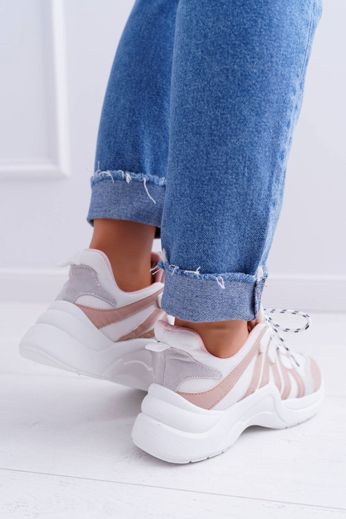 Sporty Women's Thick Sole Shoes Nude Fippo