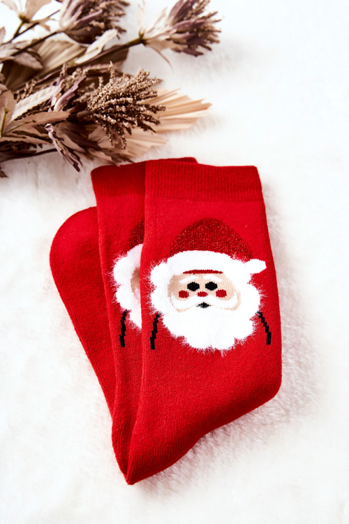 Men's Santa Claus Socks Red