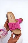 Women's Sandals with Buckle Eco Suede Pink Laeltia