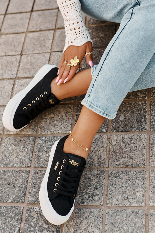 Ladies Sneakers With Lace Lee Cooper LCW-25-31-3439L Black