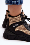 Women's Platform Fleece Boots Lee Cooper LCJ-23-44-1986L Gold