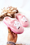 Children's Padded Slippers Stars Light Pink Nelli
