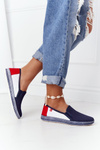 Women's Espadrilles Big Star HH276008 Navy-White