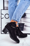 Women’s Boots On Heel Warm Black Fevim