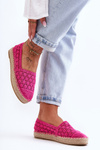 Espadryle Damskie Ażur Różowe One Lover 6605
