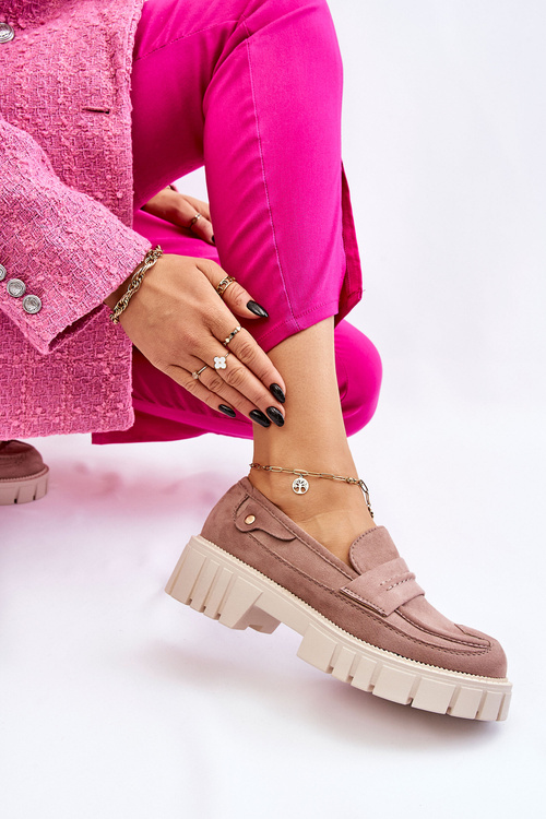 Women's Suede Slip-On Shoes Light Brown Fiorell