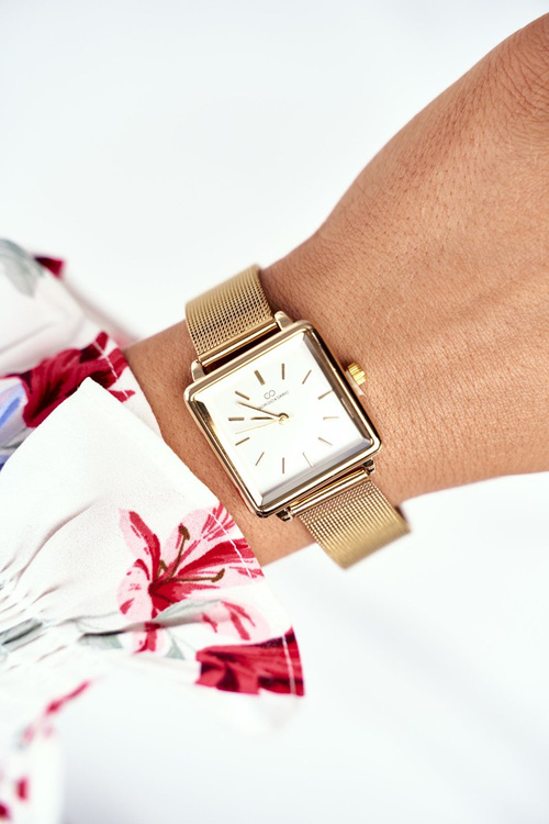 Women's Watch Giorgio & Dario Gold White Shield Fanne