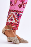 Elegant Women's Sandals Flat Gold Sheia