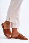 Women's Leather Slippers Camel Harmony